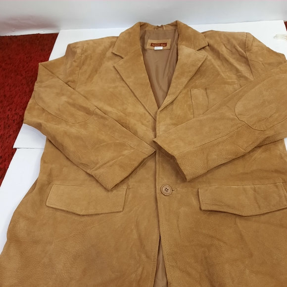 Haband Lion's Den 100% Genuine Leather Brown Men's Jacket Coat Size L Style 30A - Picture 13 of 14